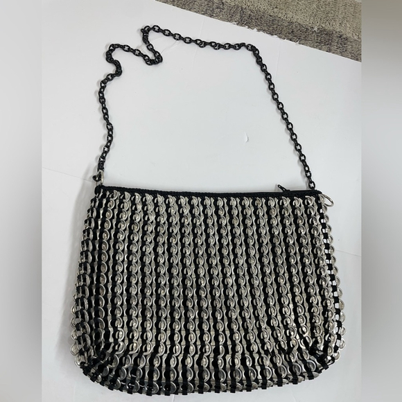 Handbags - handmade bag with can lids